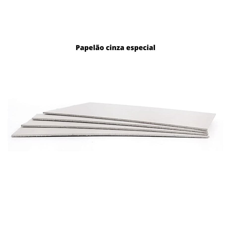 Papelão cinza    50 x 50cm  c/  2.4mm de espessura