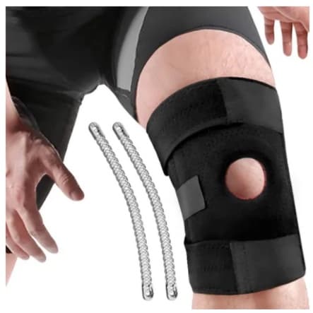 2 Joelheira Compressão Ortopedica Articulada Apoio Reforçado