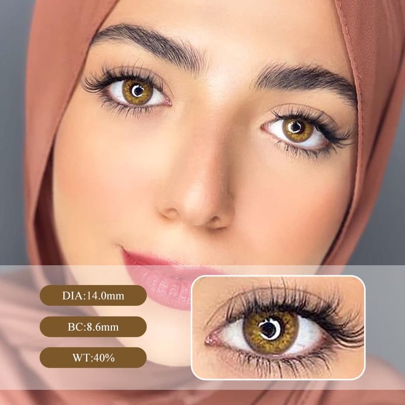 UYAAI 1 Par (2 Pcs) Lentes De Contato Coloridas Para Os Olhos Lente De Cosméticos Olho Cor cooper Biofinidade toric