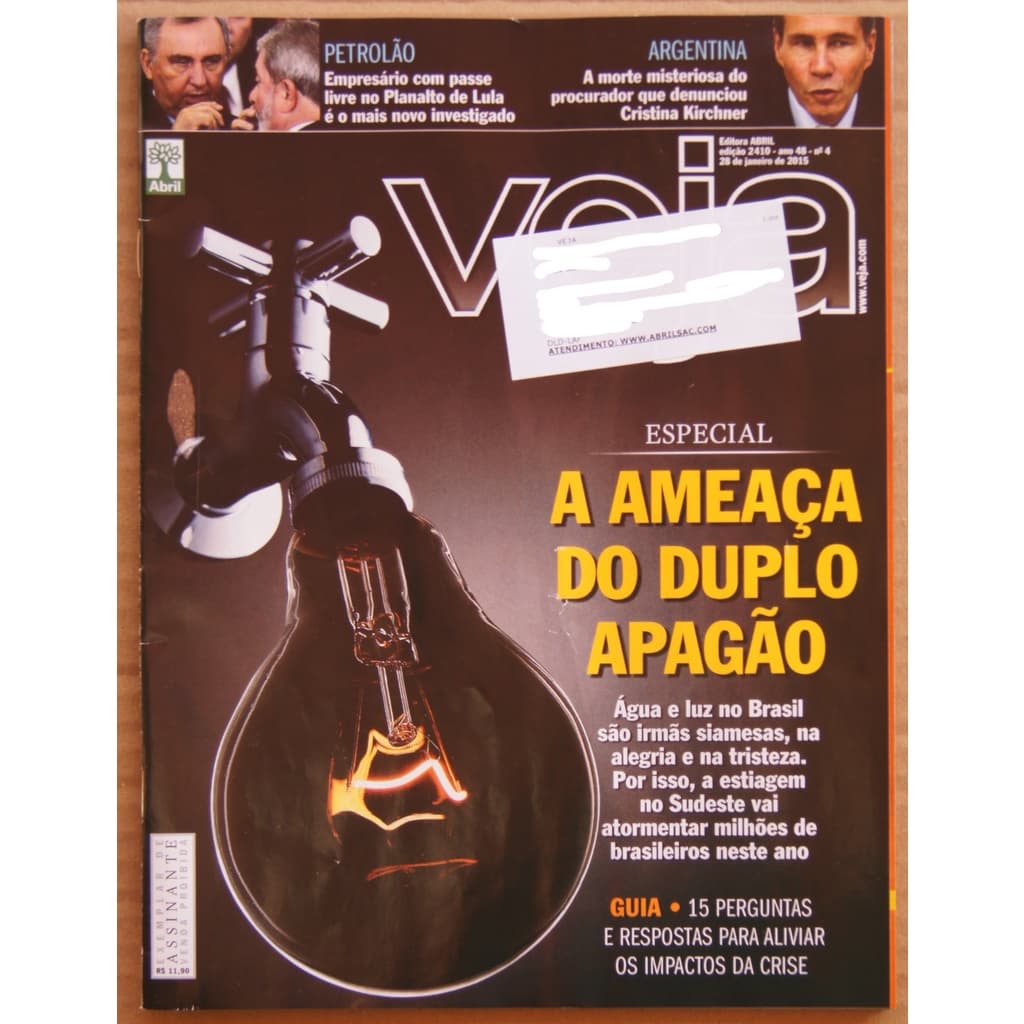 Revista Veja Nº 2410 28 Jan 2015 Apagão Petrolão Argentina Birdman