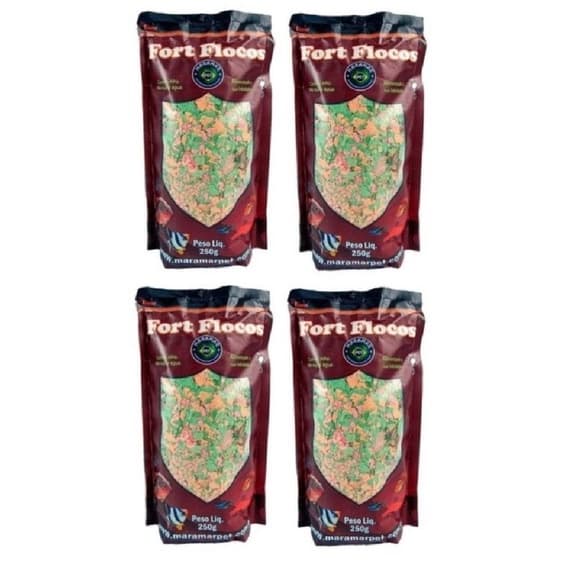 Ração Maramar Flocos 1kg 4X250.