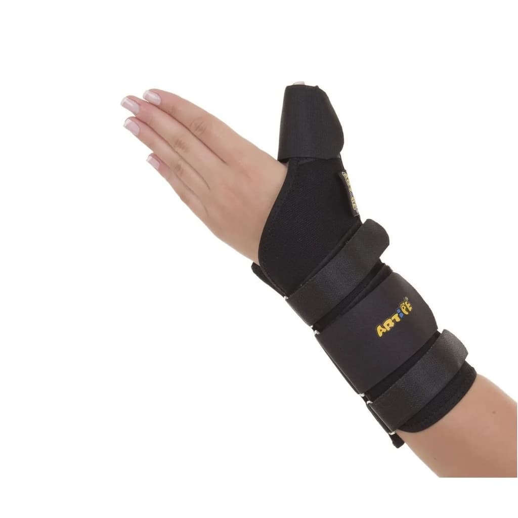 Ortese Para Punho Em Tecido Com Tala Para Polegar Preto