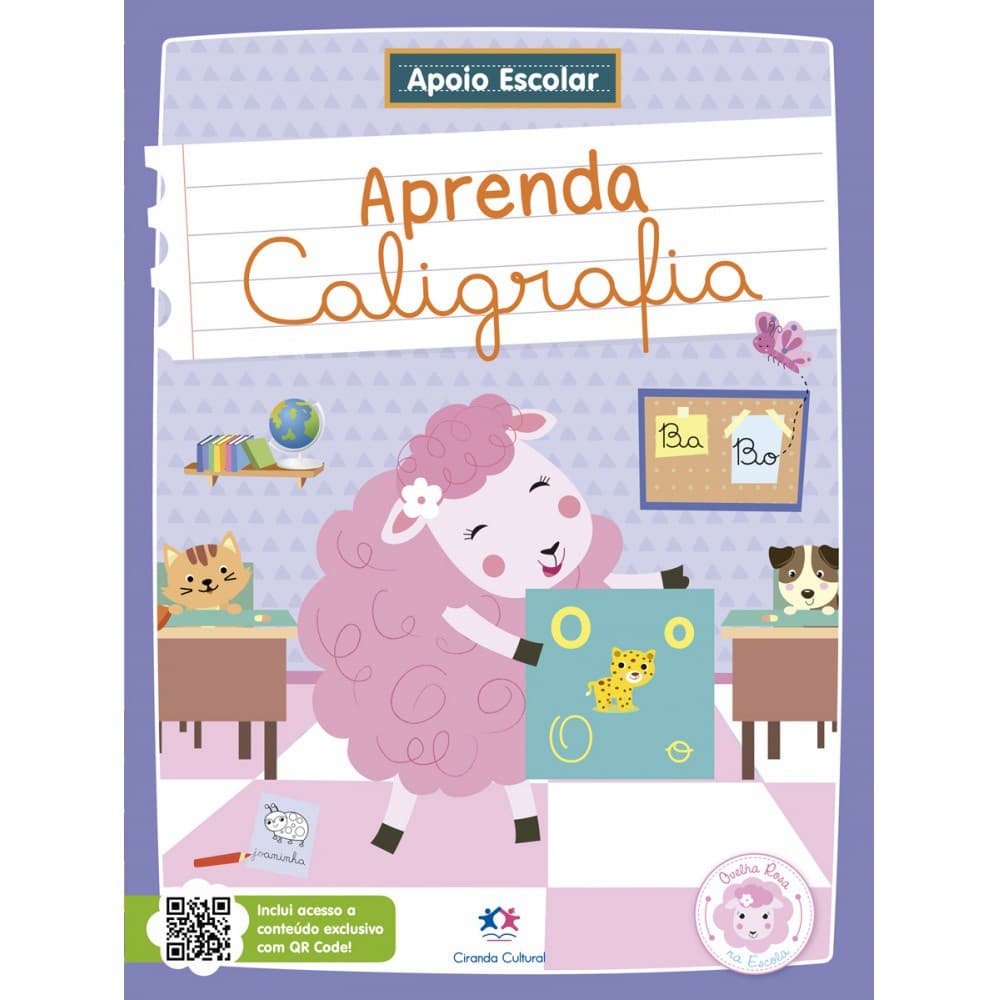Livro - Apoio Escolar - Aprenda Caligrafia - Capa comum - Ciranda Cultural