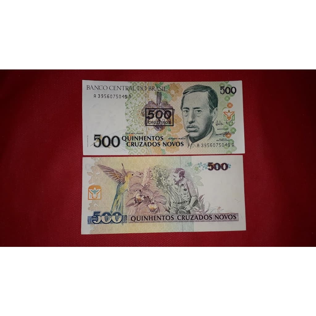 C 213 500 Cruzeiros 1990 - Flor de estampa