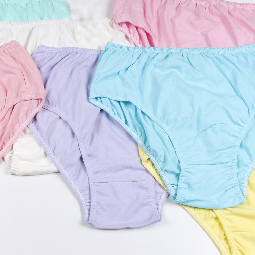 kit 3 Calçola Algodão Femininas Senhora Adulto Cores Lisas