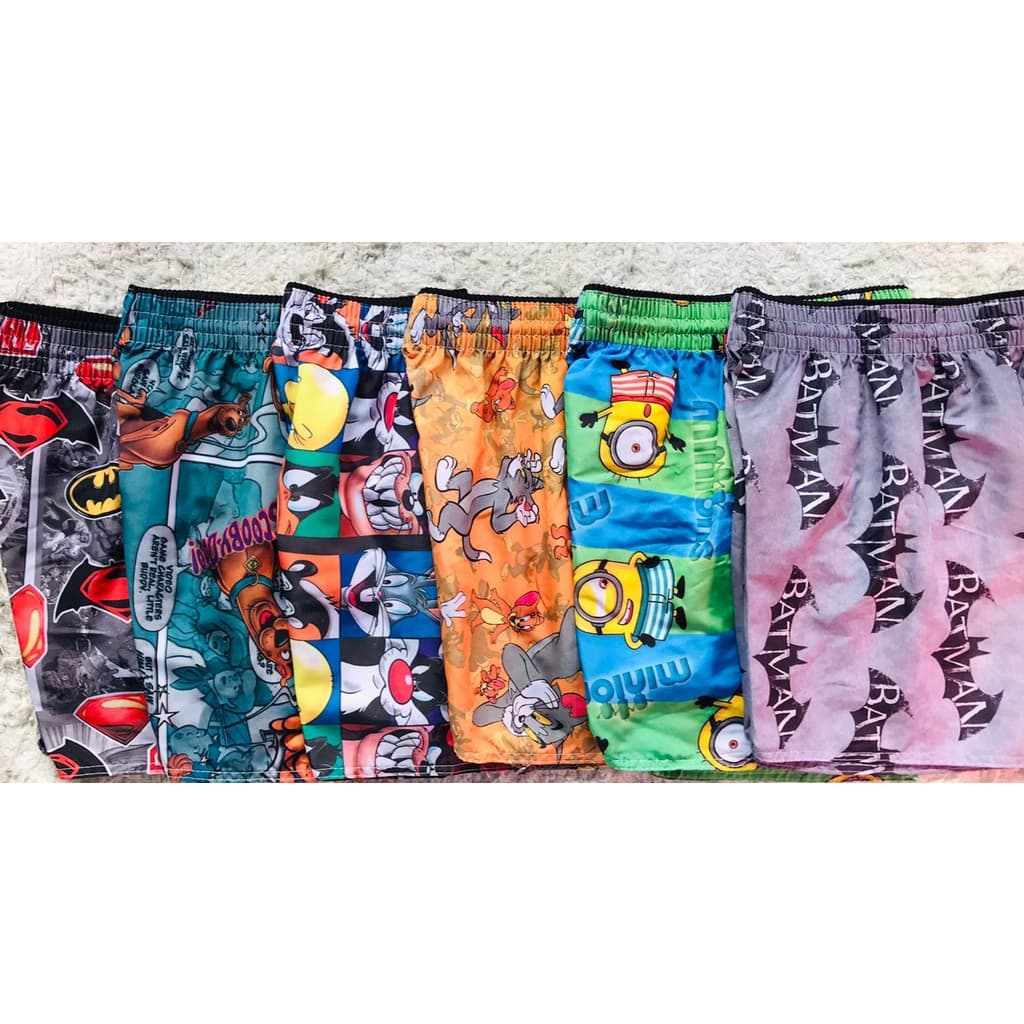 Kit Bermuda Tactel Infantil 1 A 12 Anos Estampada