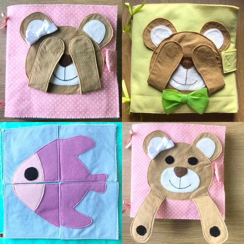 Livro Sensorial Ursinho