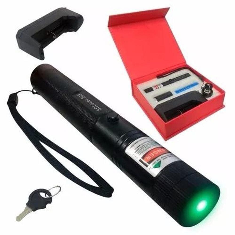 Super Caneta Laser Pointer Verde A Mais Forte