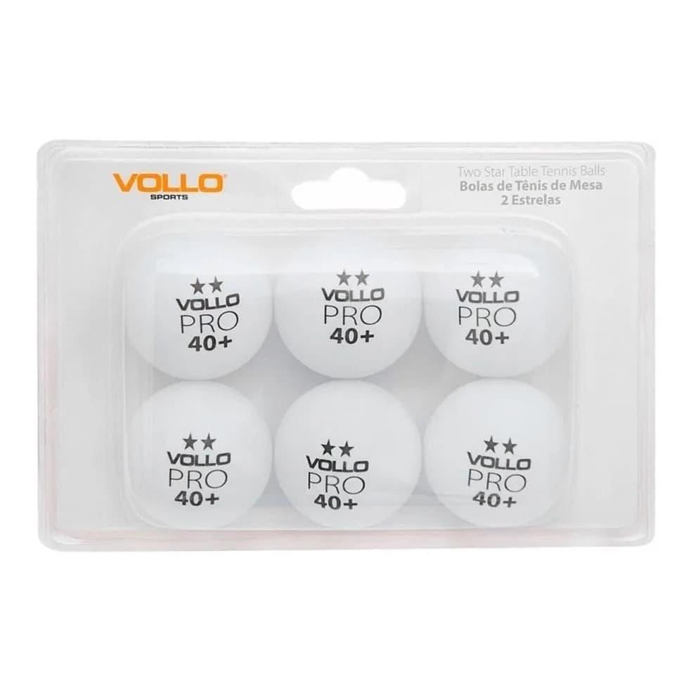 Bola de Tênis De Mesa Vollo C/ 6