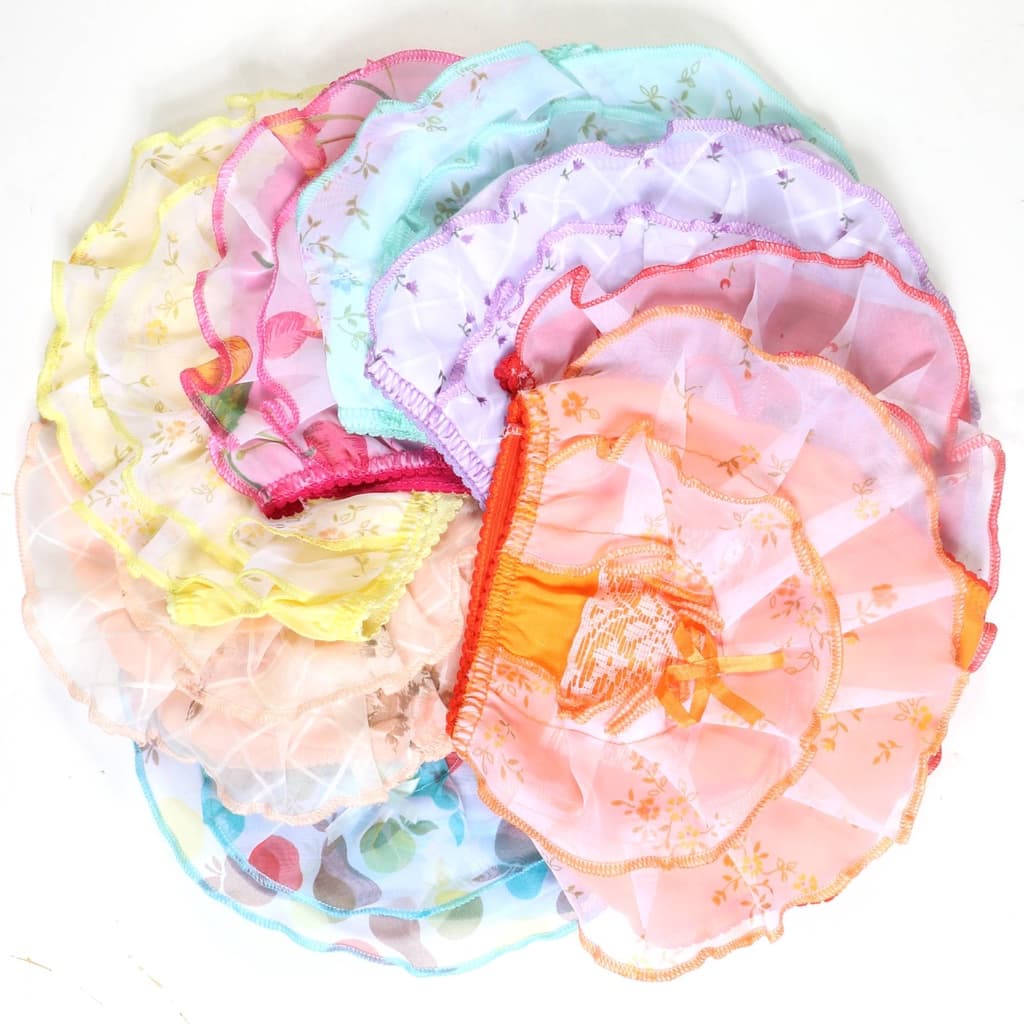 Kit 10 Calcinha Infantil Babado Tanga Bebê Folho Fábrica