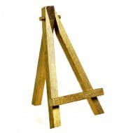 Mini Cavalete Dourado Decorativo