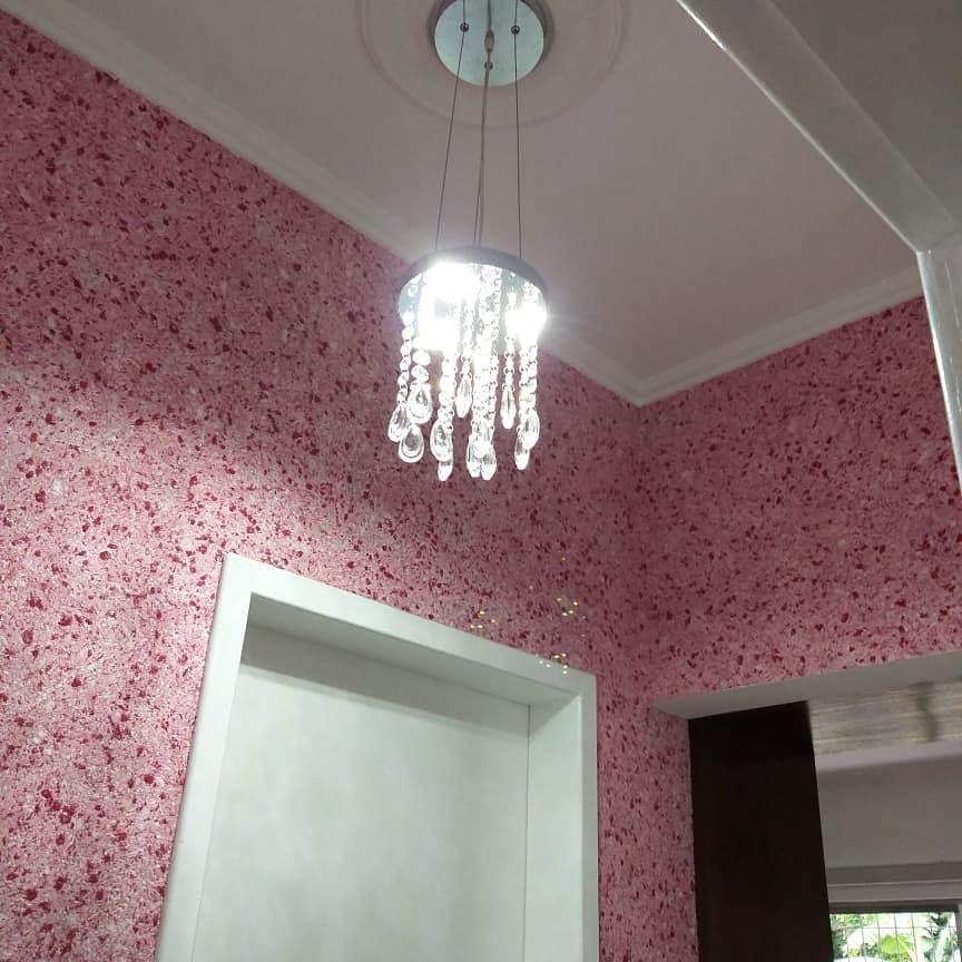 Kit Completo Papel de Parede Líquido - Diversas Cores/Unidade 5m² + Desempenadeira