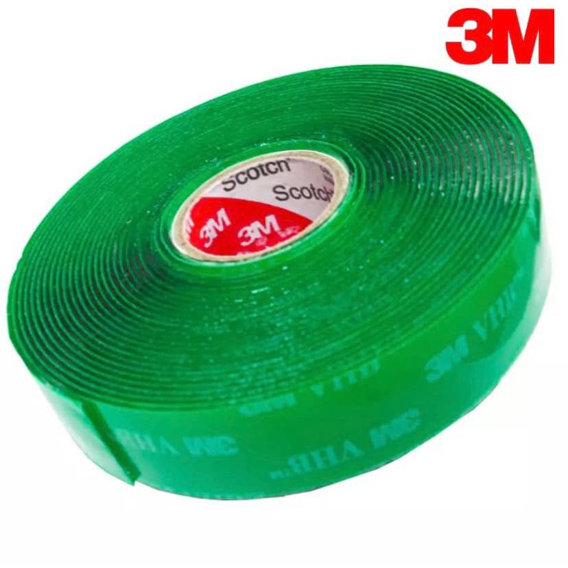 Fita Dupla Face 3M - 19mm Original 3M - Fita Adesiva Fixa Forte Transparente - Fita VHB - Extra Forte -Multiuso