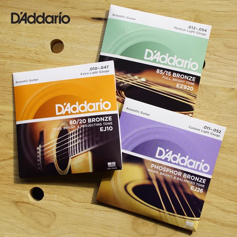 ⭐ Estoque Pronto Daddario Cordas Guitarra exl110 Níquel Ferida Elétrica D'Addario ez890/920 De Acessórios De Música