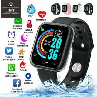 Smartwatch D20 relógio COLOCA FOTO na tela