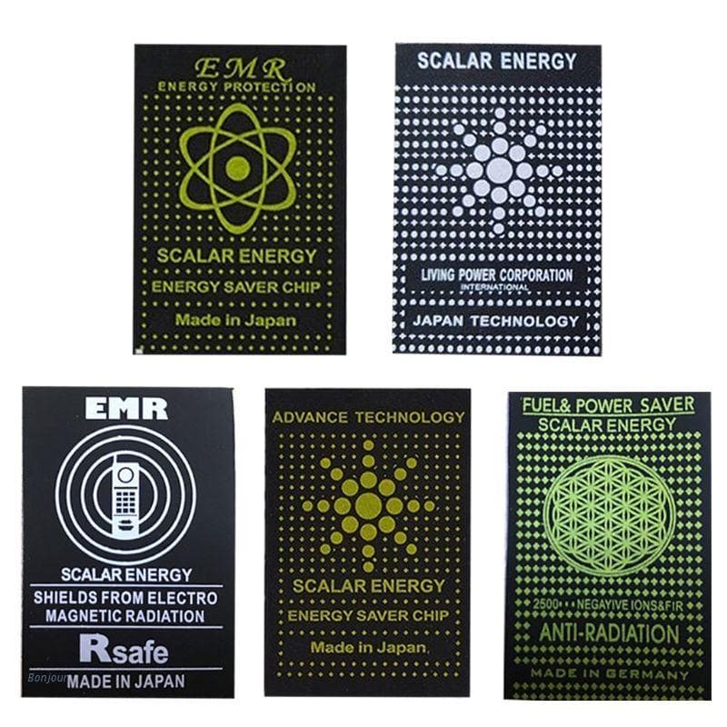 10PCS EMR Scalar Energy Phone Sticker Anti Radiation EMP Shield Paster