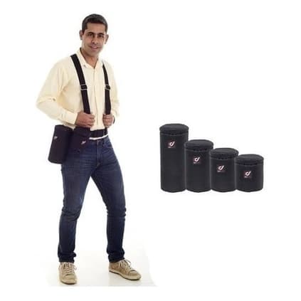 Suspensorio + 4 Cases Lentes Rigidas Cinto Rigido