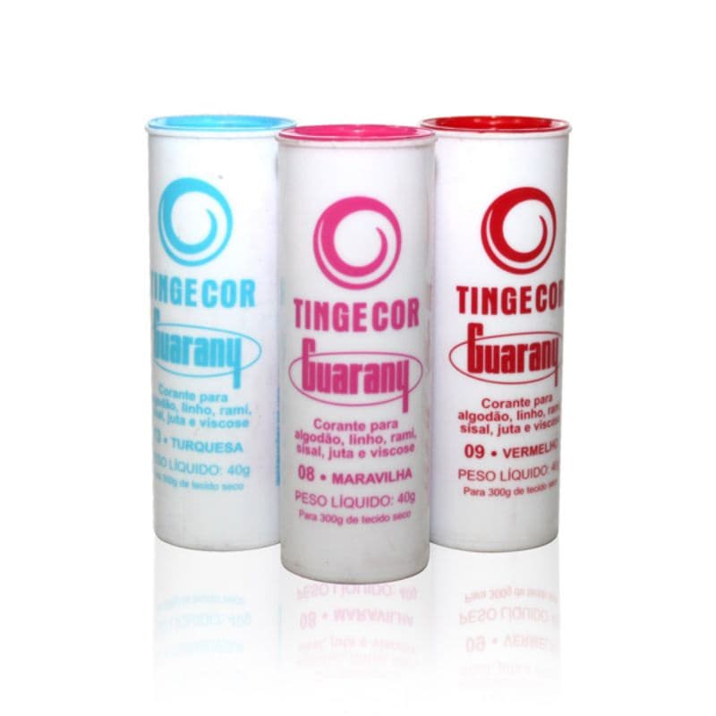Tingecor Corante para Tecido / Algodão / Linho 40g - Guarany