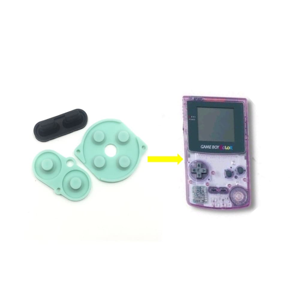 Kit Borrachas Condutivas Game Boy Color Gameboy Gbc