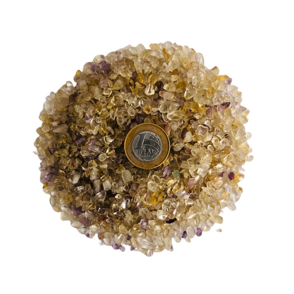 Cascalho De Pedra Citrino Natural Miúdo 01 - 500g