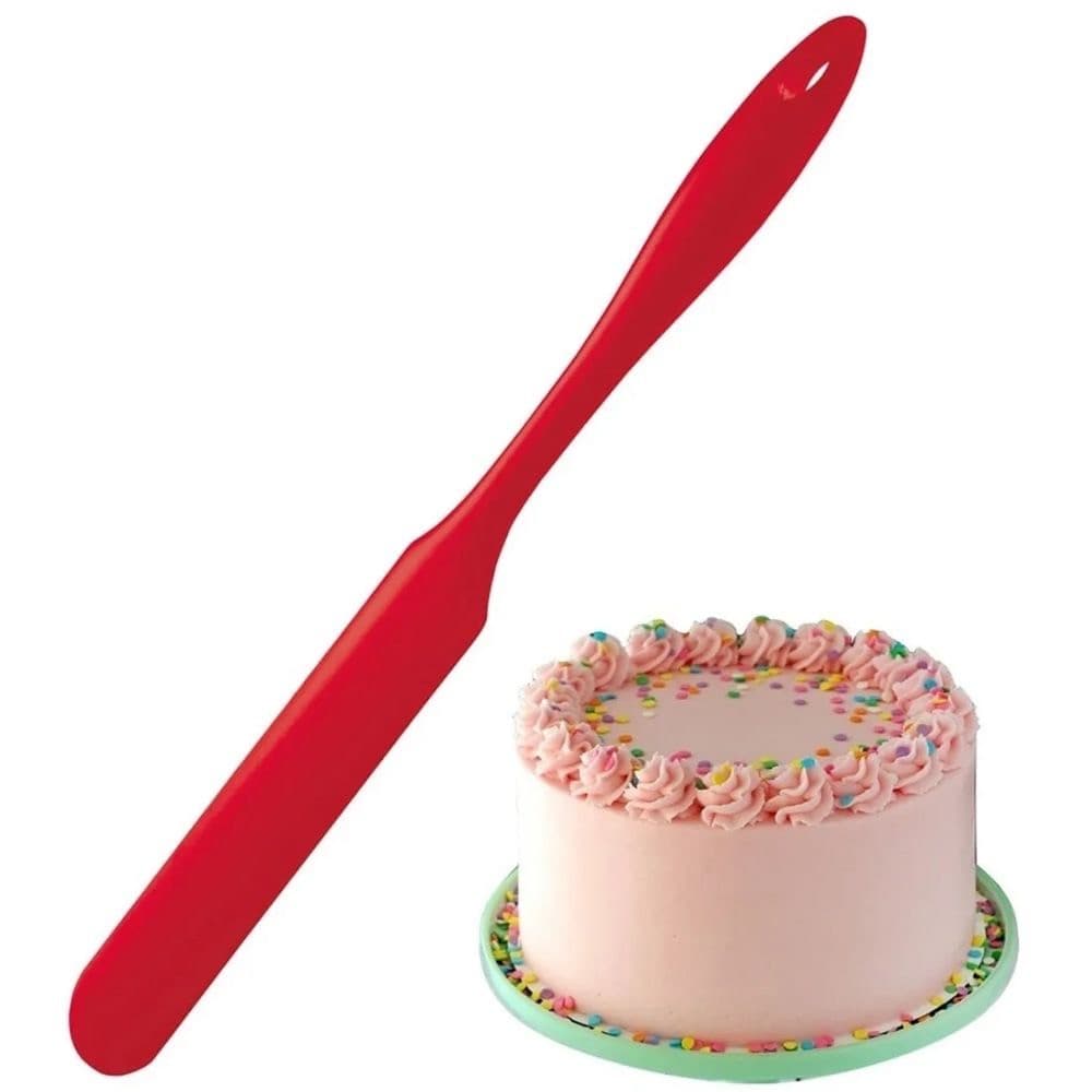 Espátula Faca Fino De Silicone Para Bolos/Cremes Cozinha