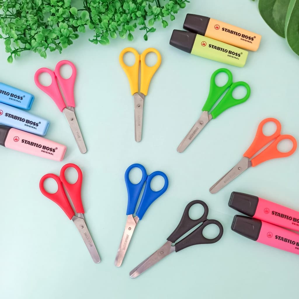 Tesoura Escolar Colorida 13 cm - MasterPrint