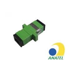 Adaptador Optico Simplex SC/APC Mono Verde (Kit 25 peças)