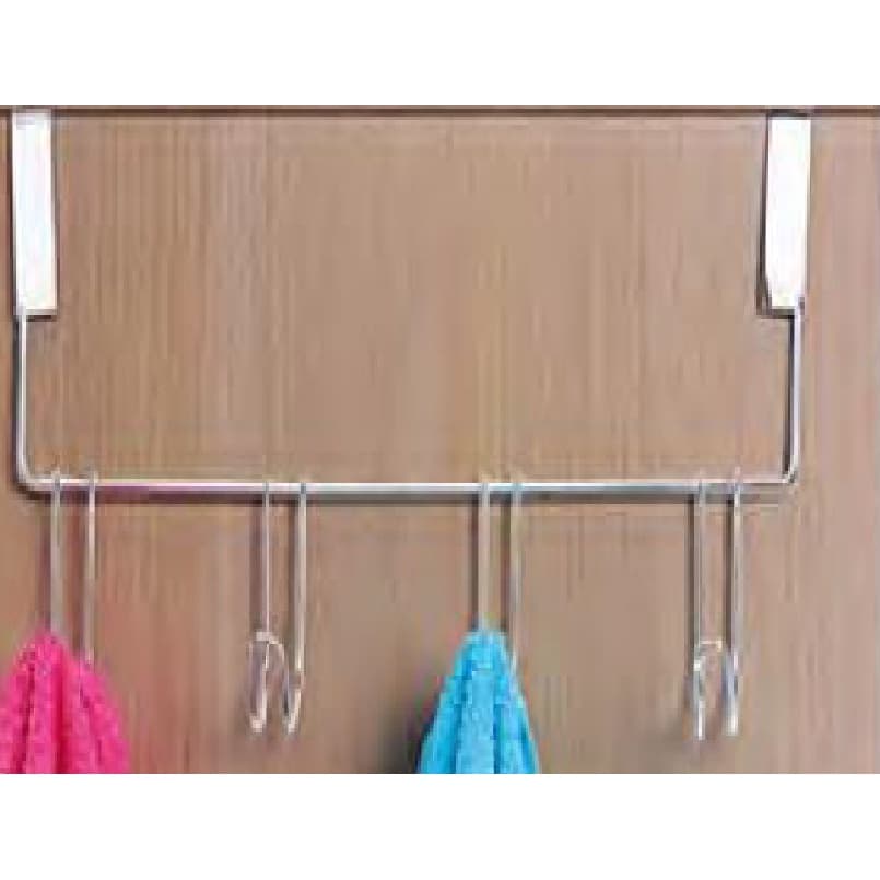 Cabide para Porta com 4 Gancho Cromado CHAPA