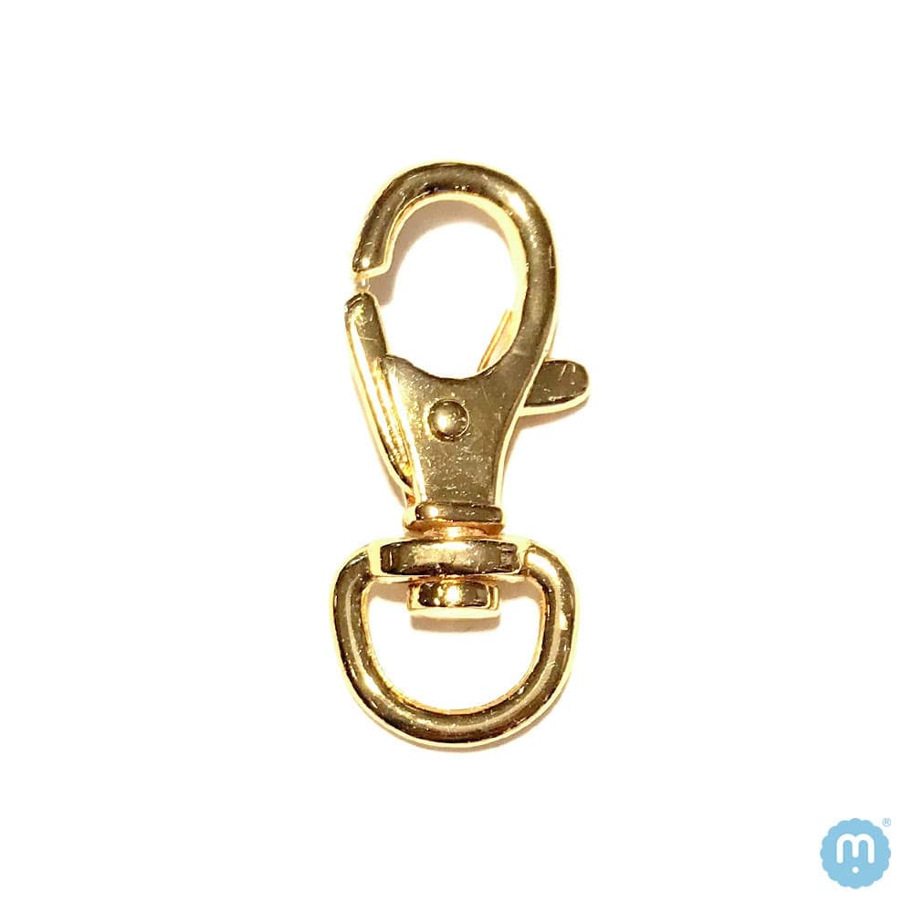 Mosquetão 10mm Dourado - 2 und