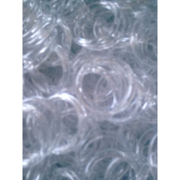 Kit com 70 Argolas Acrílicas para artesanatos 25mm