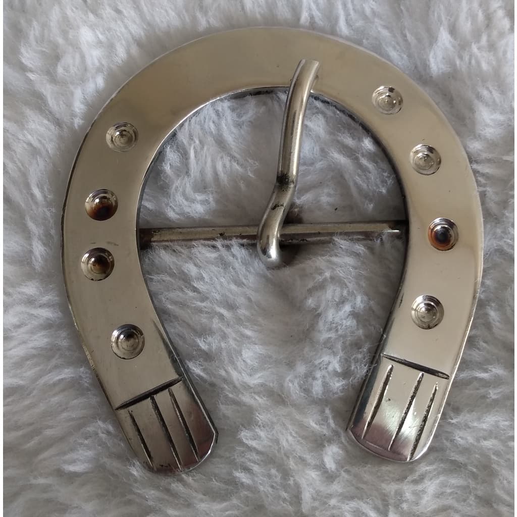 Fivela Ferradura em Aço Inox para Correia