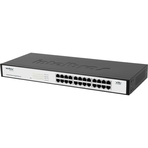 Switch Intelbras 24 Portas Gigabit Ethernet Sg 2400 Qr