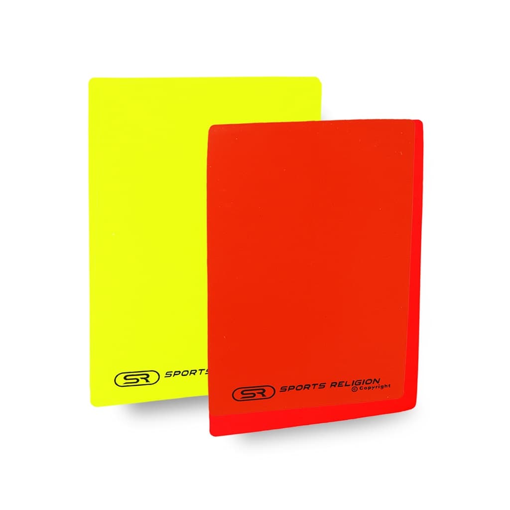Par Cartão Árbitro Futebol Fluorescente Oficial - Arbitragem / Juiz