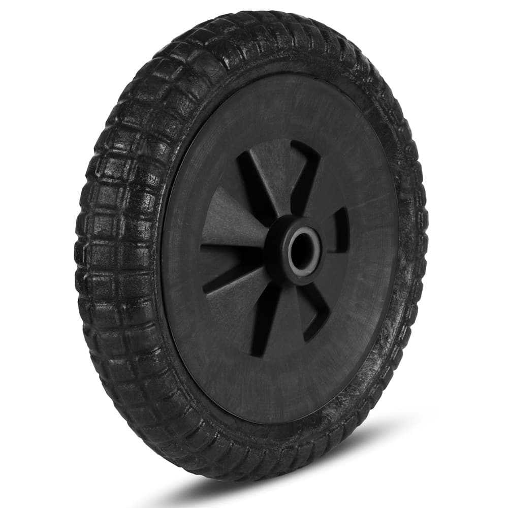 Pneu Roda 325x65 Flexível Para Carrinho De Mão Sem Câmara Resistente Eixo 1/2"