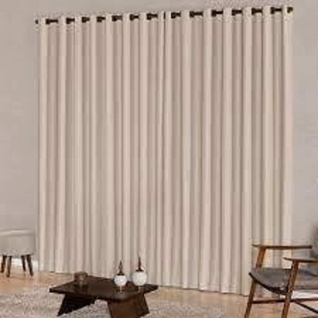 Cortina Oxford bege De Sala/quarto/escritorio 3,00x2,50