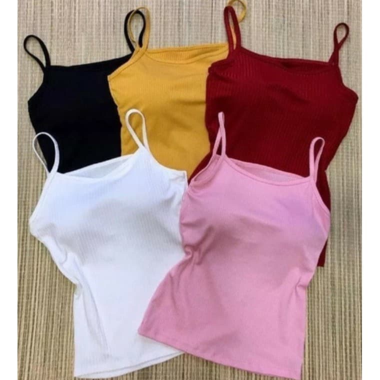 Blusinha Alcinha Canelada Com Bojo Roupa Brasil Copa Mundo 2026 Feminina Verão