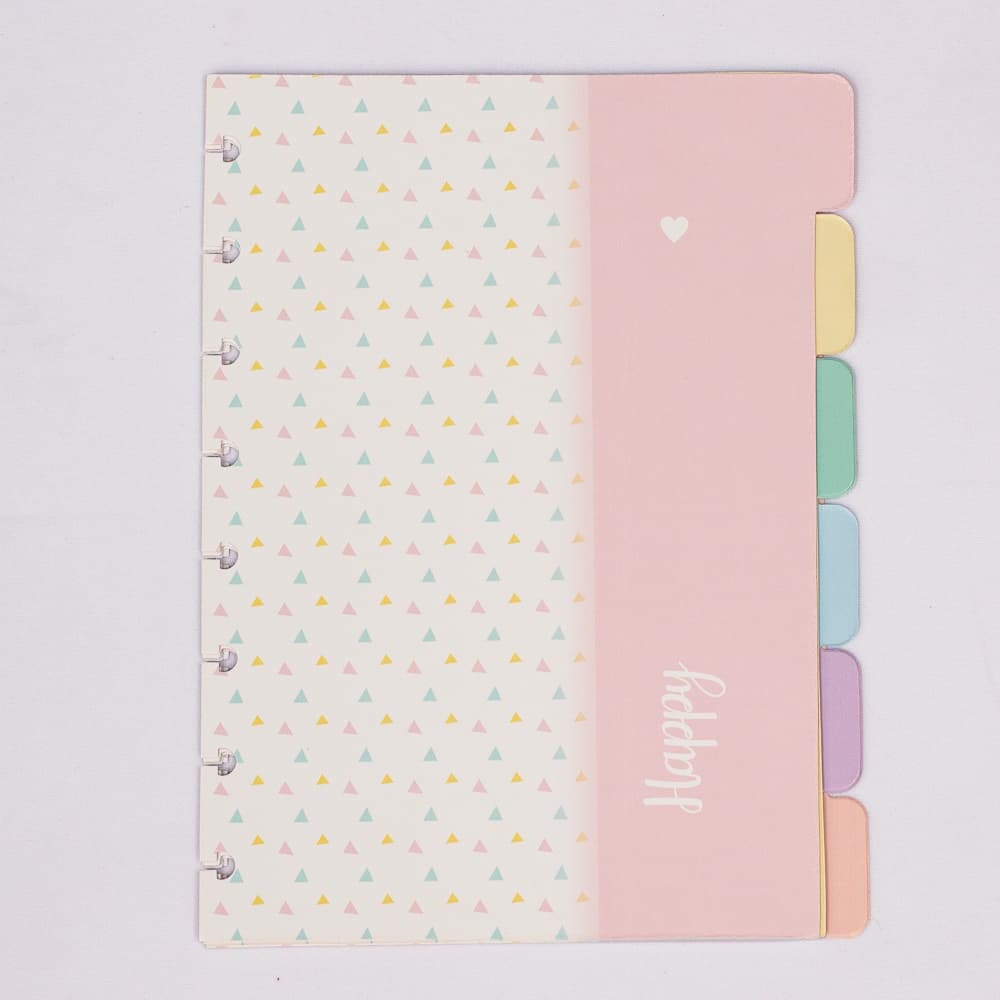 kit com 6 Divisórias Happy coloridas