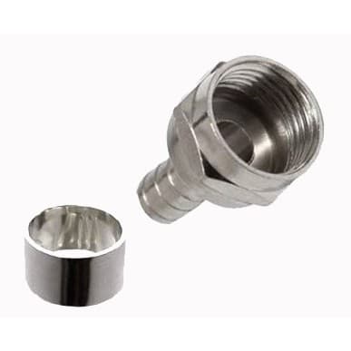 200 pçs Conector F Com Anel RG6 Antena