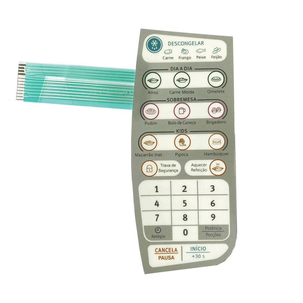 TECLADO COMPATIVEL MICROONDAS MTD30 - MTD 30