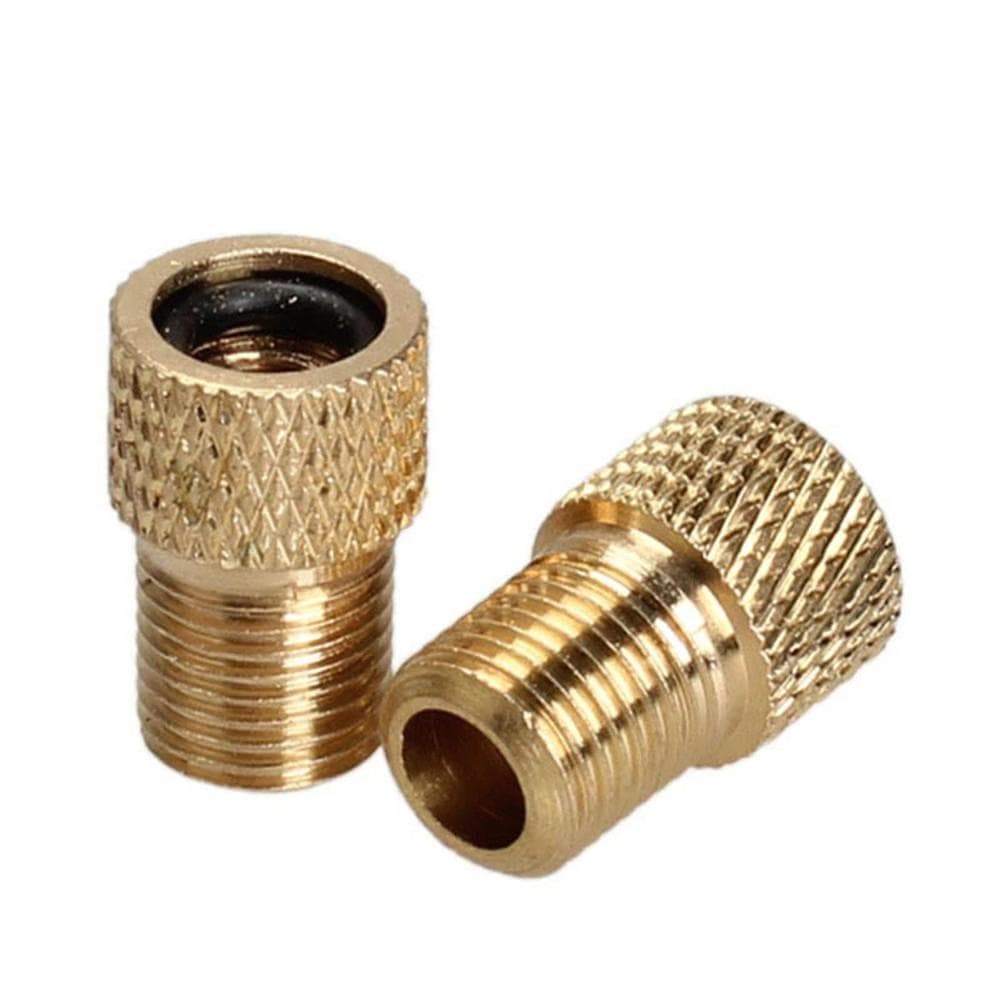 Par Adaptador Valvula Presta De Bico Fino Para Grosso Bike