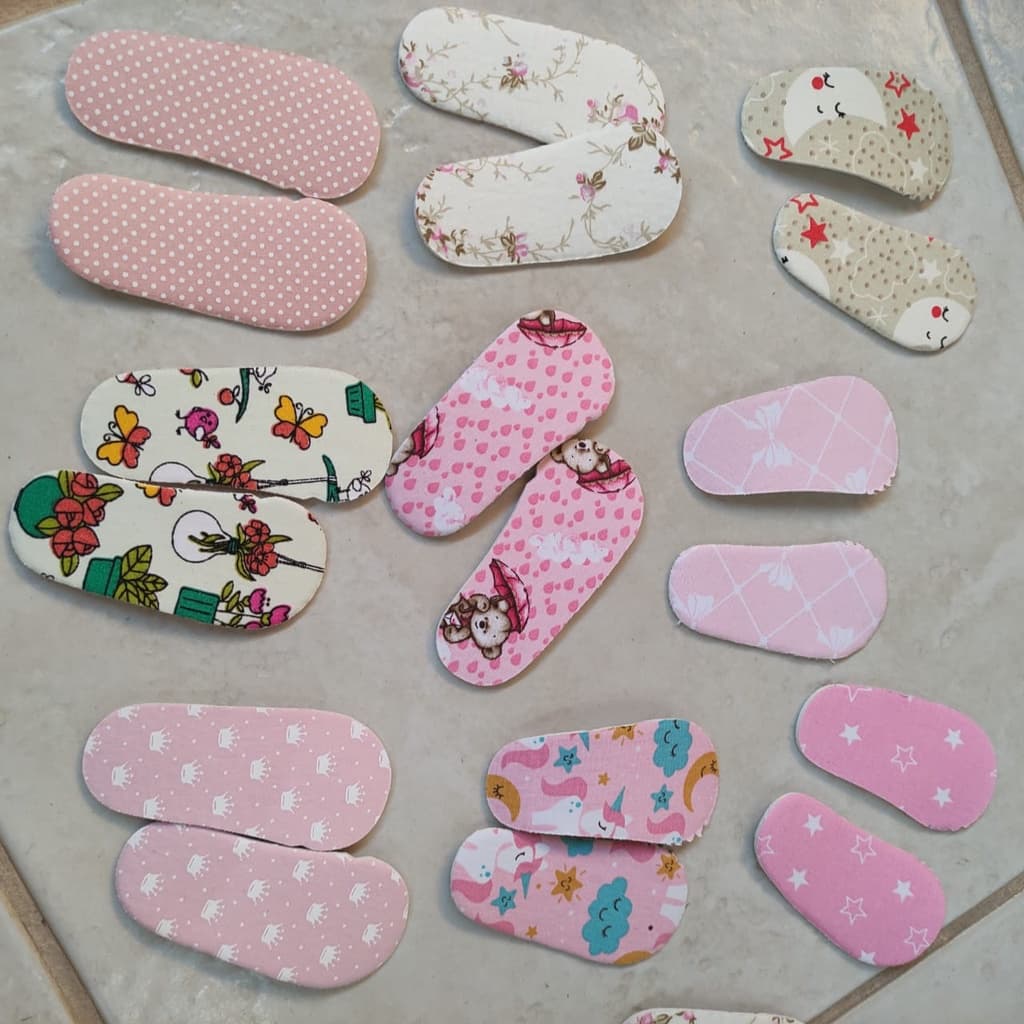 Palmilha Estampada n.14 ao 20 - KIT COM 5 ou 10 PARES - menino ou menina