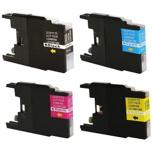 Kit 4 Cartuchos De Tinta Compatível Novos Lc75, Lc79