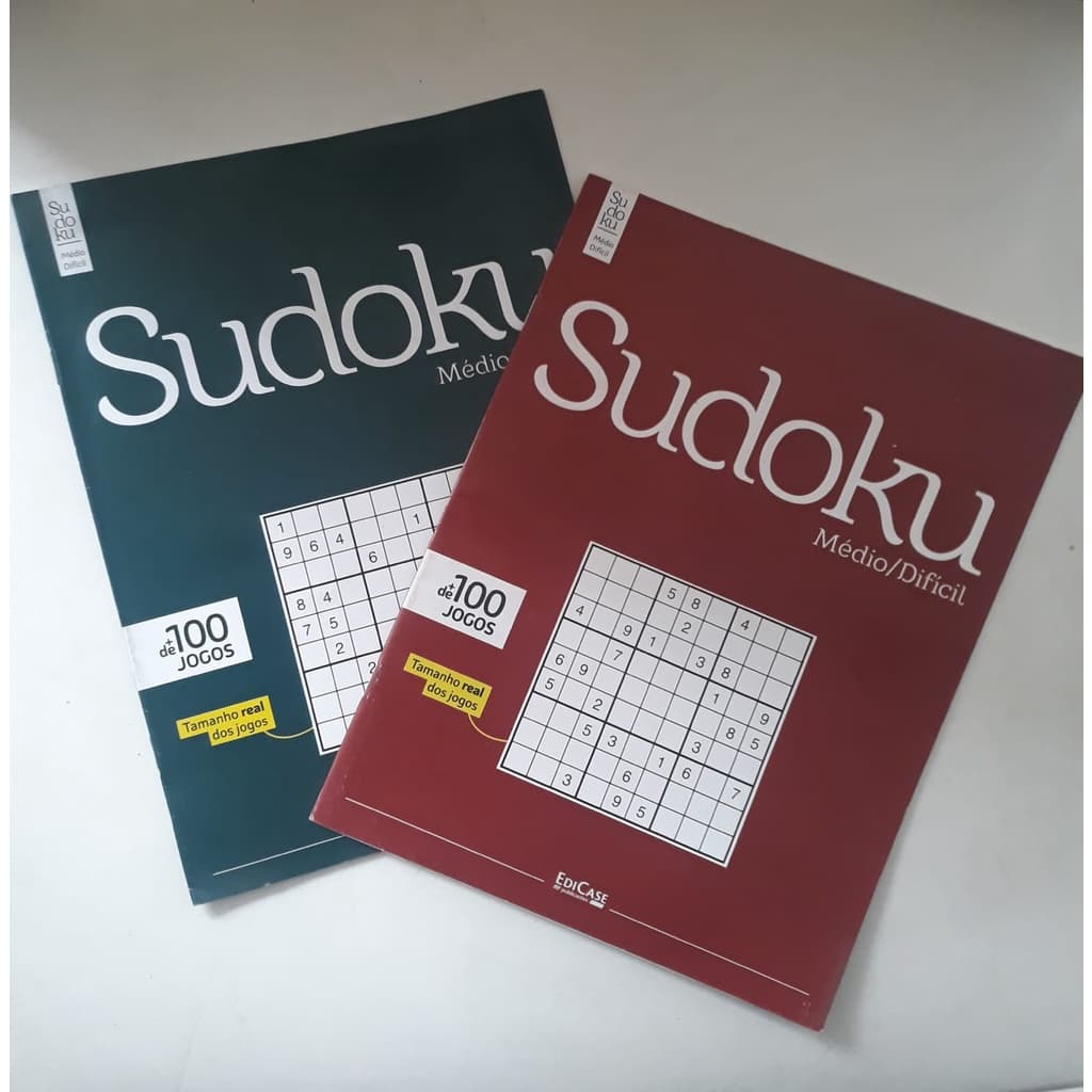 Kit 2 Livros SUDOKU Passatempos