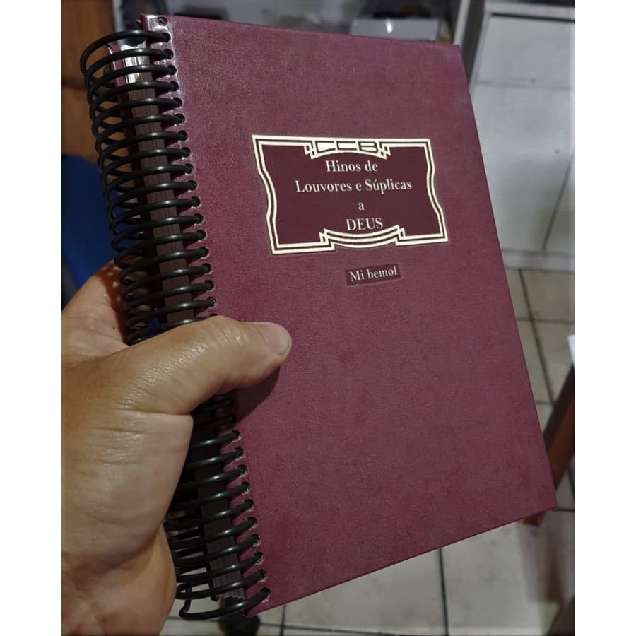 Hinário 5 - Mi Bemol Com Partitura Media Formato A5