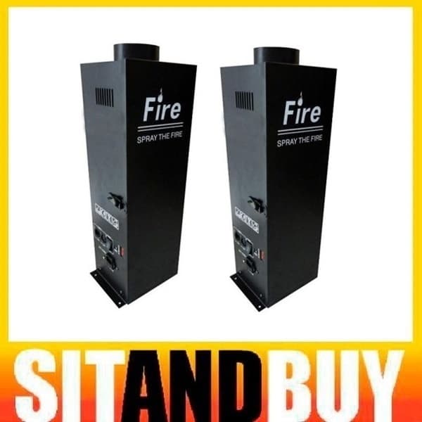 Kit 2 Máquinas De Fogo / Fire Machine Dmx 220v