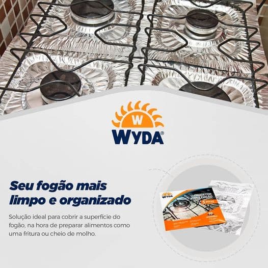 Protetor para Fogão 5 bocas com 10 unidades Wyda.