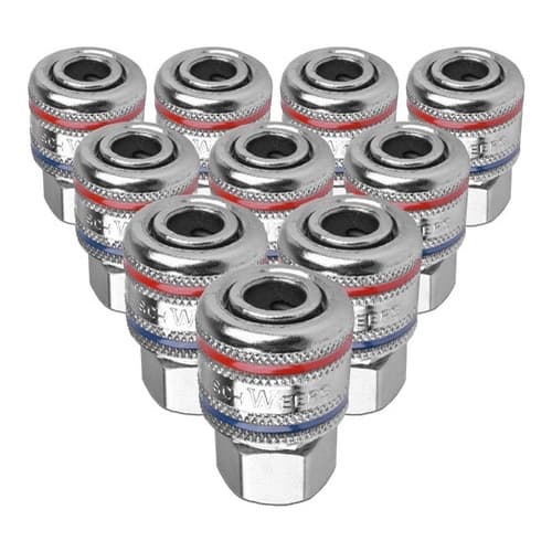 Engate Rápido com Rosca F 1/4″ BSP -  Schweers - ( Kit 10 Peças )