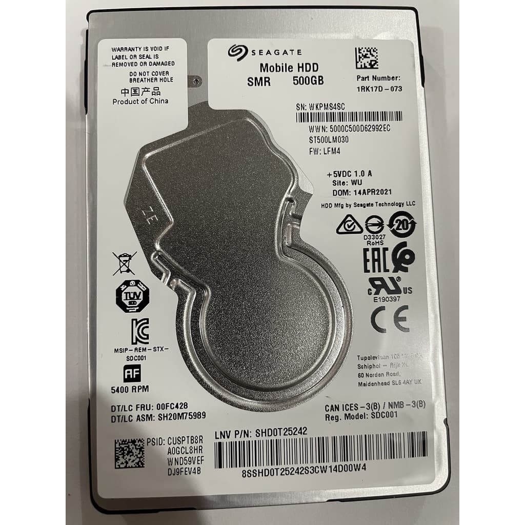 HD Notebook 500GB Seagate ST500LM030 500GB 2.5 Slim