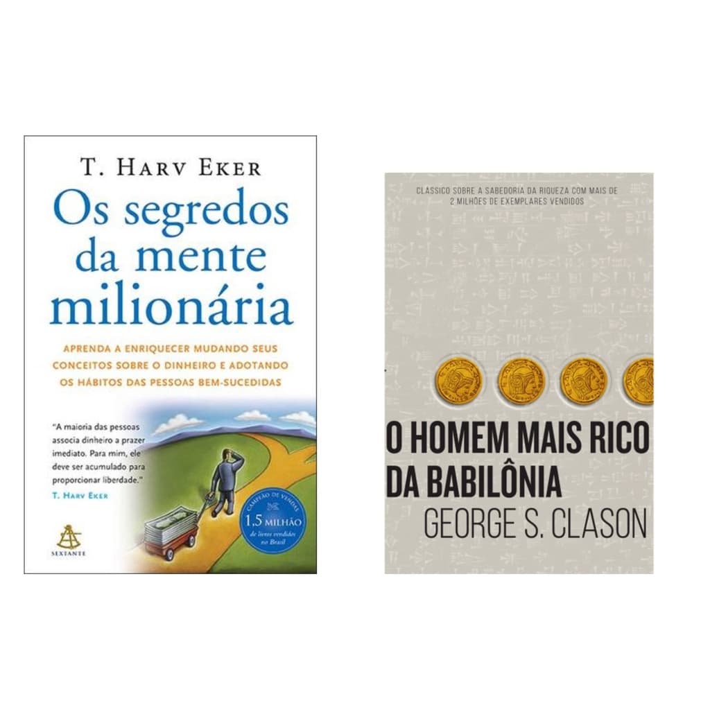 Kit Os Segredos da Mente Milionária + O Homem Mais Rico da Babilônia
