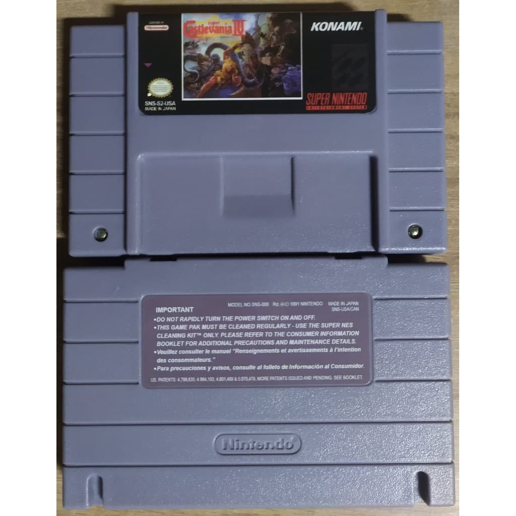 Castlevania 4 cartucho novo Super Nintendo